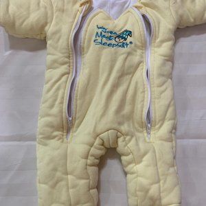 Baby Merlin's Magic Sleepsuit Cotton-Yellow-3-6 months